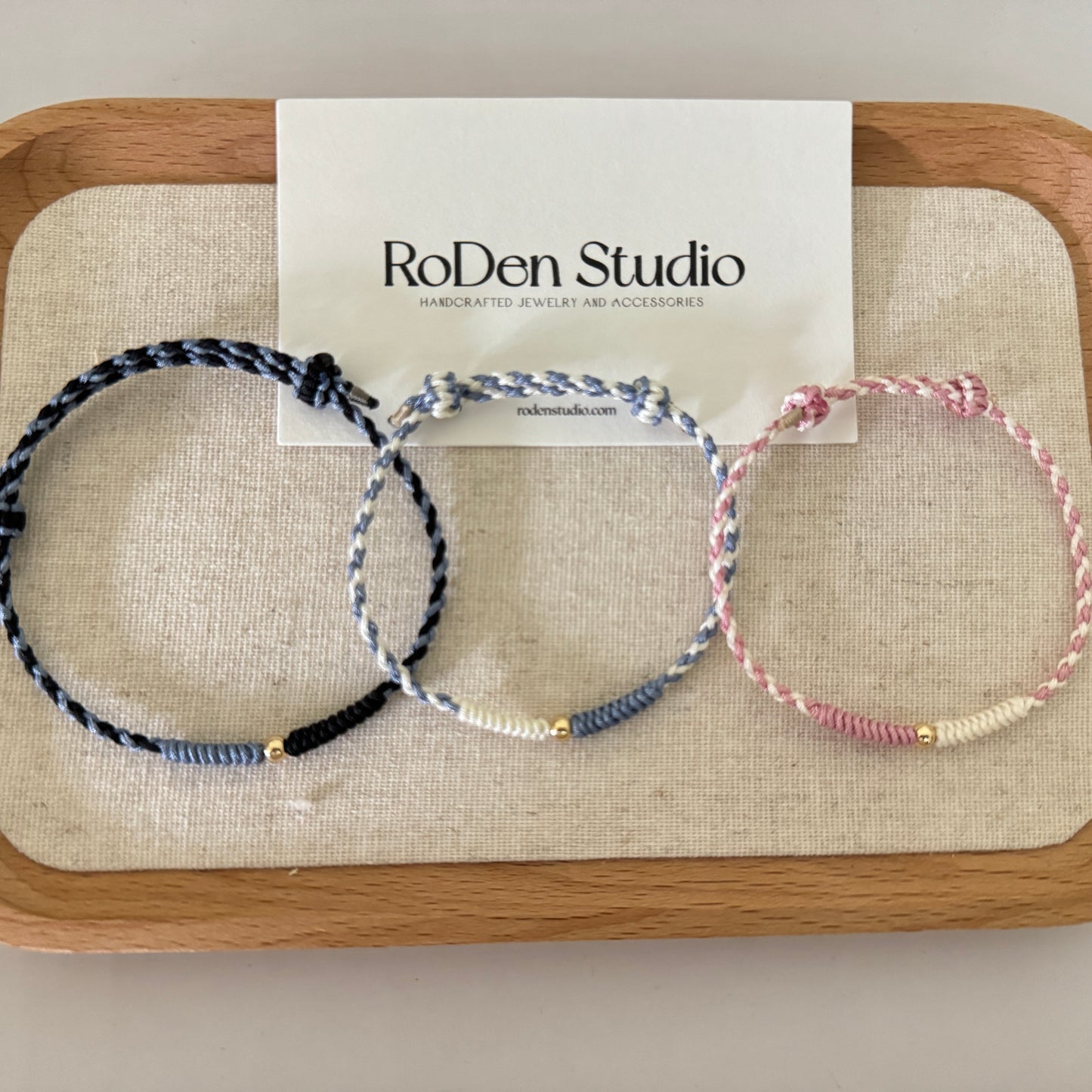 Minimalist Friendship Bracelet Set of 2- Braided Cord Matching Couple Bracelets | Gift for Him | Gift for Her