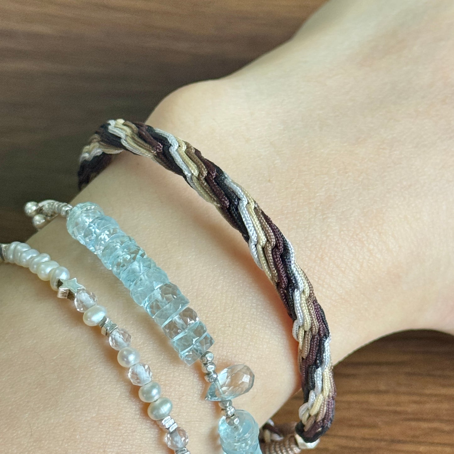 Handmade Earth-Tone Braided Bracelet | Couple or Friendship Bracelet | Gift For Him｜Gift For Her