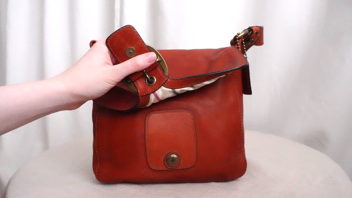 Coach Bleecker Leather Large Flap Bag