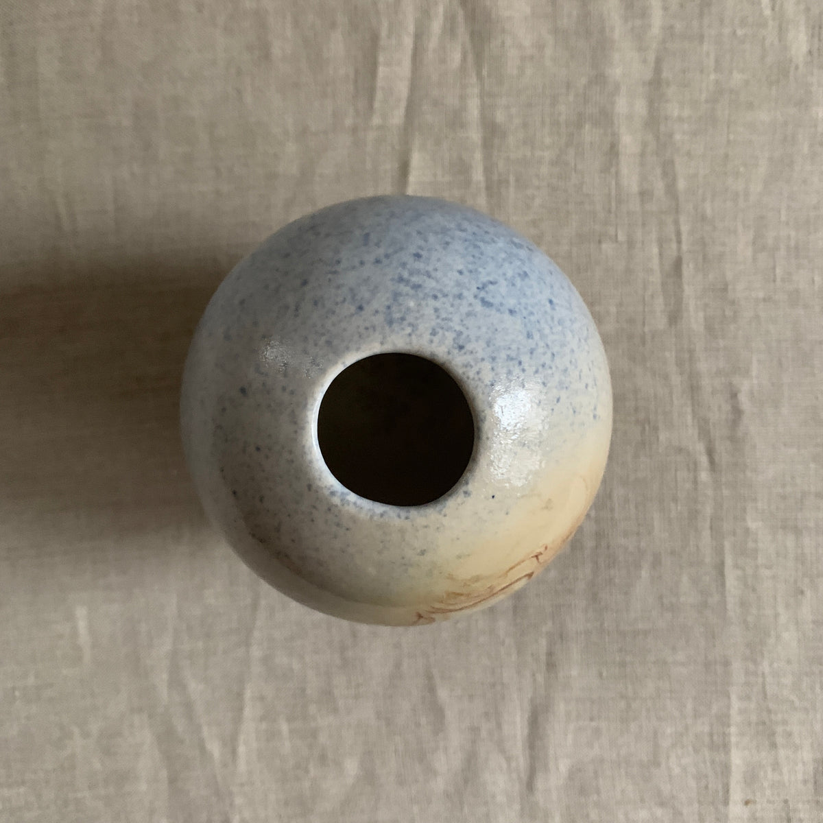 Hand-Painted Illustrated Vase, Woman's Face, Handmade Pottery