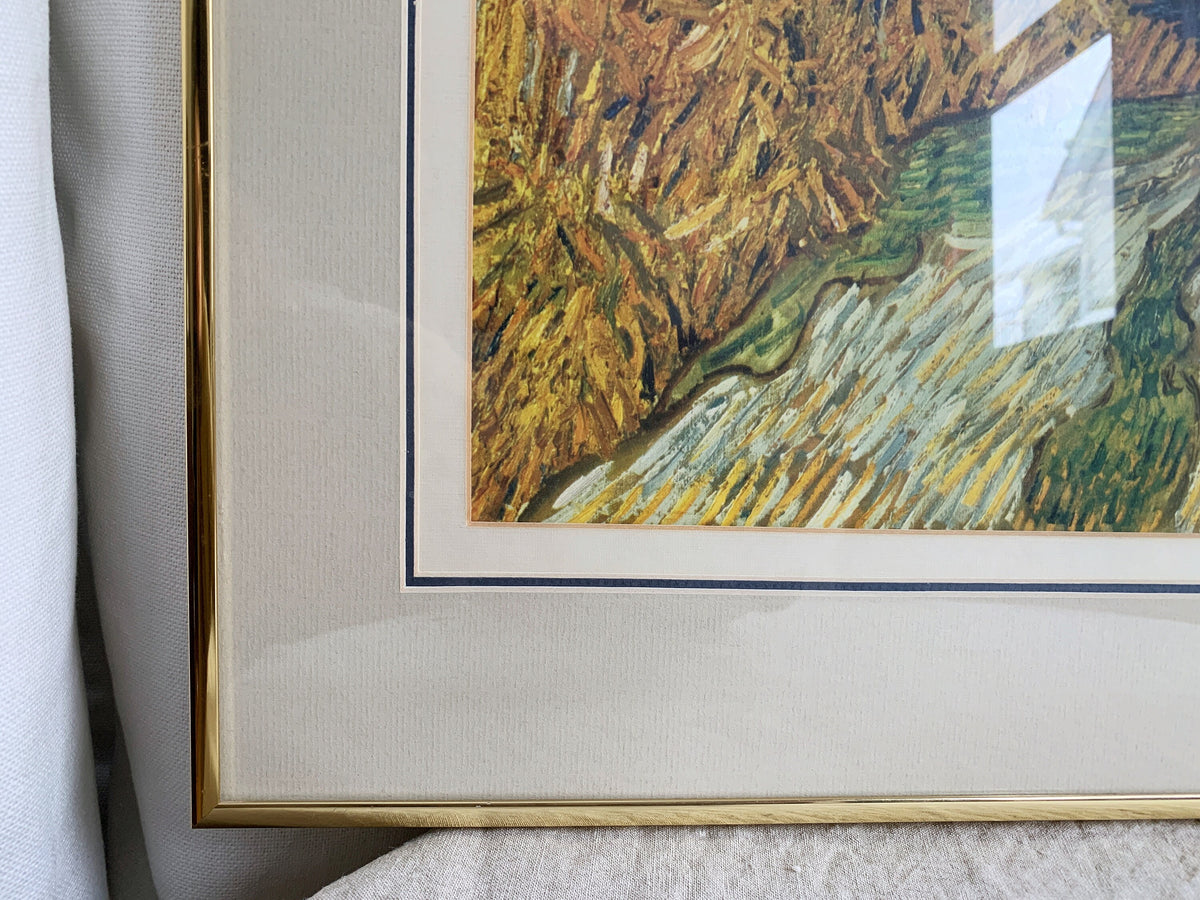 Vincent Van Gogh "Road with Cypress and Star" Framed Print