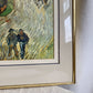 Vincent Van Gogh "Road with Cypress and Star" Framed Print