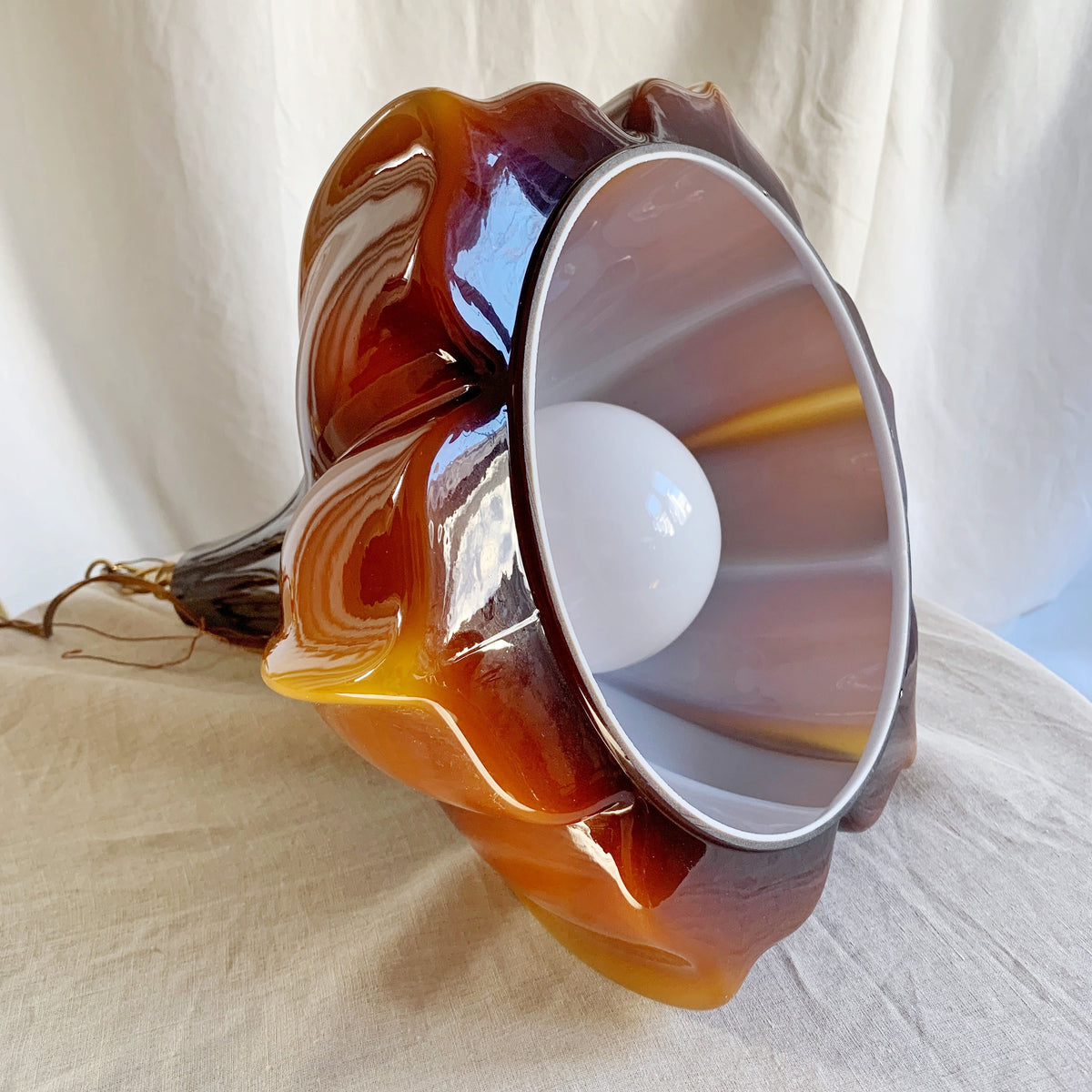 Peill & Putzler Flower Shaped Pendant Light, 1970s Germany