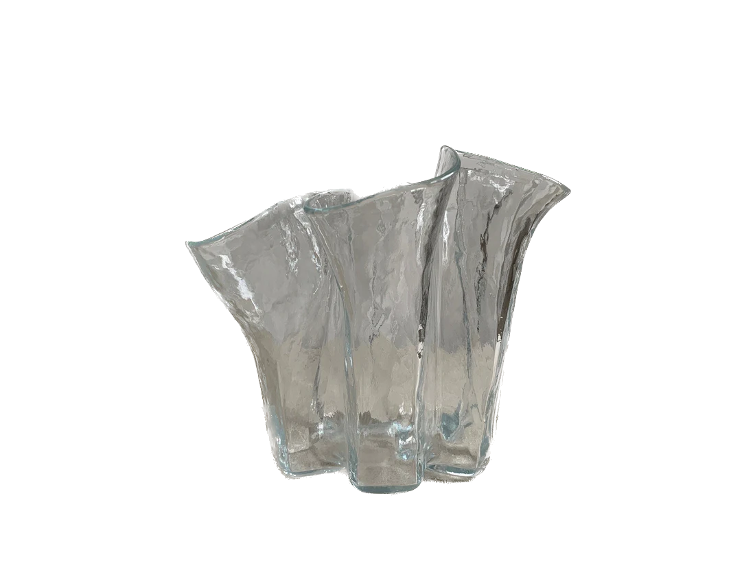 MUURLA Finland Wavy Handkerchief Glass Vase